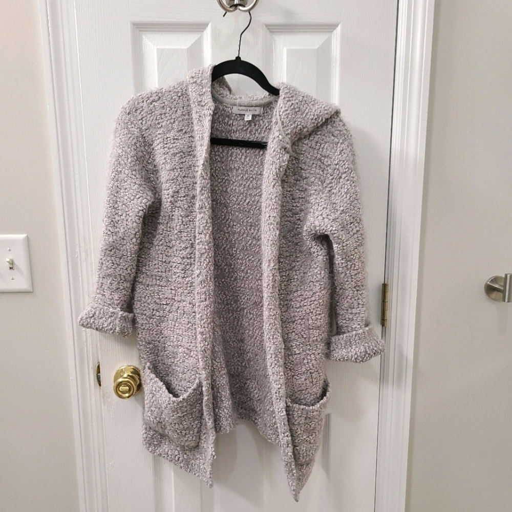 PurpleSnow Warm and fluffy cardigan